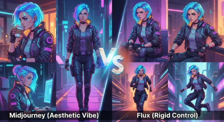 Character Consistency: Midjourney vs. Flux